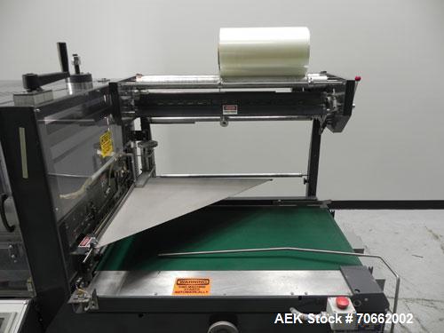 Used Arpac Hanagata Model HP-30Z Automatic L Bar Sealer. Capable of speeds up to 40 packages per minute. 45-90 fpm conveyor speed. Has a maximum package size: OF 1.5"- 19" (width) across, 4" - 16.5" ...