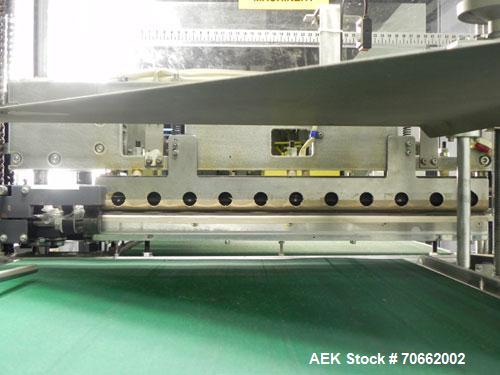 Used Arpac Hanagata Model HP-30Z Automatic L Bar Sealer. Capable of speeds up to 40 packages per minute. 45-90 fpm conveyor speed. Has a maximum package size: OF 1.5"- 19" (width) across, 4" - 16.5" ...