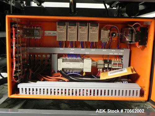 Used Arpac Hanagata Model HP-30Z Automatic L Bar Sealer. Capable of speeds up to 40 packages per minute. 45-90 fpm conveyor speed. Has a maximum package size: OF 1.5"- 19" (width) across, 4" - 16.5" ...