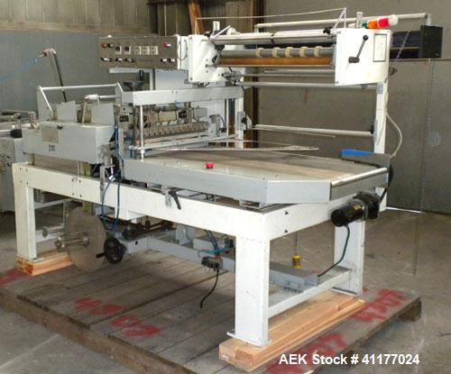 Used Texwrap Automatic L Bar Sealer, Model 3022VS4. Capable of speeds up to 45 packages per minute. Has a package size range: width 2-3/4" to 20", length 4" to 29" and up to 9" high. Has auto infeed,...
