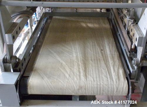Used Texwrap Automatic L Bar Sealer, Model 3022VS4. Capable of speeds up to 45 packages per minute. Has a package size range: width 2-3/4" to 20", length 4" to 29" and up to 9" high. Has auto infeed,...