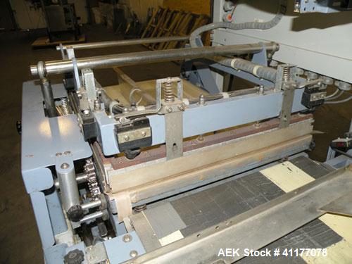 Used Conflex Automatic L Bar Sealer, Model E250 HS. Capable of speeds up to 30 packages per minute, and 100 feet per minute of film. Seal area 17’’ wide x 22’’ long, maximum seal dimensions 15-1/2" w...