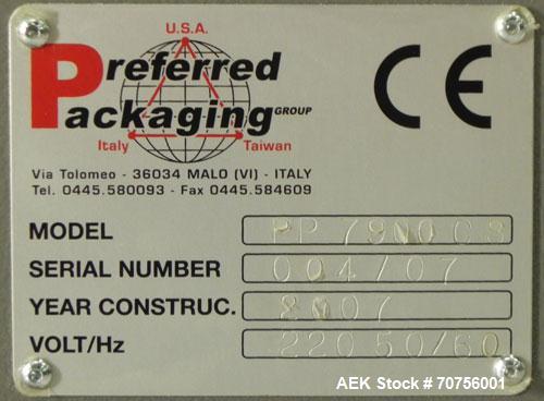 Used Preferred Packaging Model PP-9070CS Automatic Shrink Wrapper