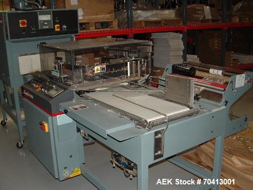Used- Shanklin Model A26A Automatic L-Bar Sealer. Machine is capable of speeds up to 35 packages per minute. Has hot knife s...