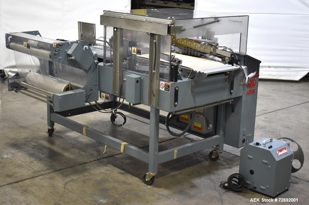 Used- Shanklin Automatic L-Bar Sealer, Model A26A. Capable of speeds up to 35 packages per minute. Has a maximum 24" web wid...