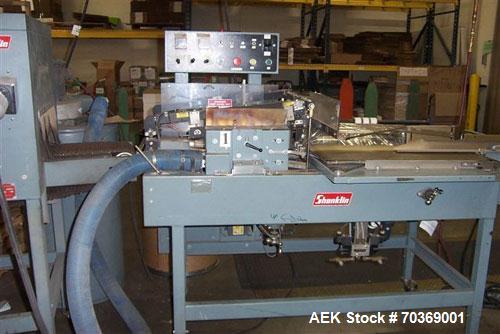 Used Used: Shanklin A26 Automatic L Bar Sealer capable of speeds up to 30ppm. Package size range: 15"W x 21"L x 5-1/2"H. Includes Shanklin T6XL Shrink Tunnel. (Scrap removal not included