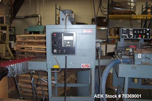 Used Used: Shanklin A26 Automatic L Bar Sealer capable of speeds up to 30ppm. Package size range: 15"W x 21"L x 5-1/2"H. Includes Shanklin T6XL Shrink Tunnel. (Scrap removal not included