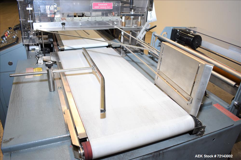 Used Shanklin Automatic L-Bar Sealer, Model A26A w/Shanklin T7XL shrink tunnel
