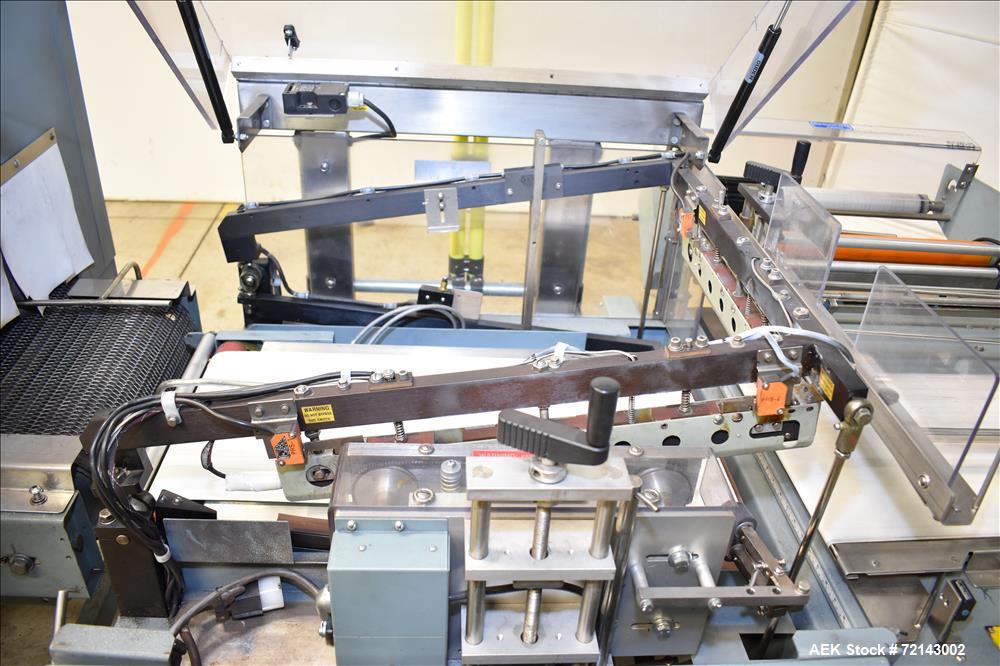 Used Shanklin Automatic L-Bar Sealer, Model A26A w/Shanklin T7XL shrink tunnel