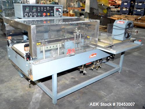 Unused- Shanklin Automatic L Bar Sealer, Model A27A. Capable of speeds up to 35 packages per minute. Has package size range: length 4" to 33", width up to 21", height up to 8". Maximum film size of 3...