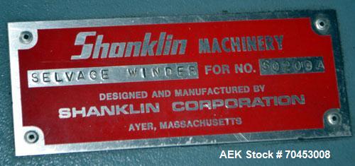 Used Shanklin Automatic L Bar Sealer, Model A27A