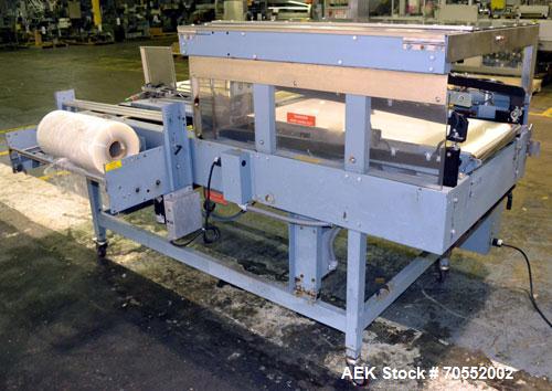 Used Shanklin A27A Automatic L bar Sealer capable of speeds up to 35 packages per minute.Has hot knife seal and a package size range:length 4" to 31", width up to 30", height up to 8".Max film size o...