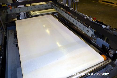 Used Shanklin A27A Automatic L bar Sealer capable of speeds up to 35 packages per minute.Has hot knife seal and a package size range:length 4" to 31", width up to 30", height up to 8".Max film size o...