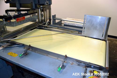 Used Shanklin A27A Automatic L bar Sealer capable of speeds up to 35 packages per minute.Has hot knife seal and a package size range:length 4" to 31", width up to 30", height up to 8".Max film size o...