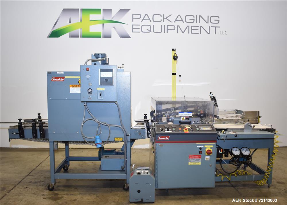 Used- Shanklin Model A26 Automatic Shrink Wrapper with T7XL Shrink Tunnel