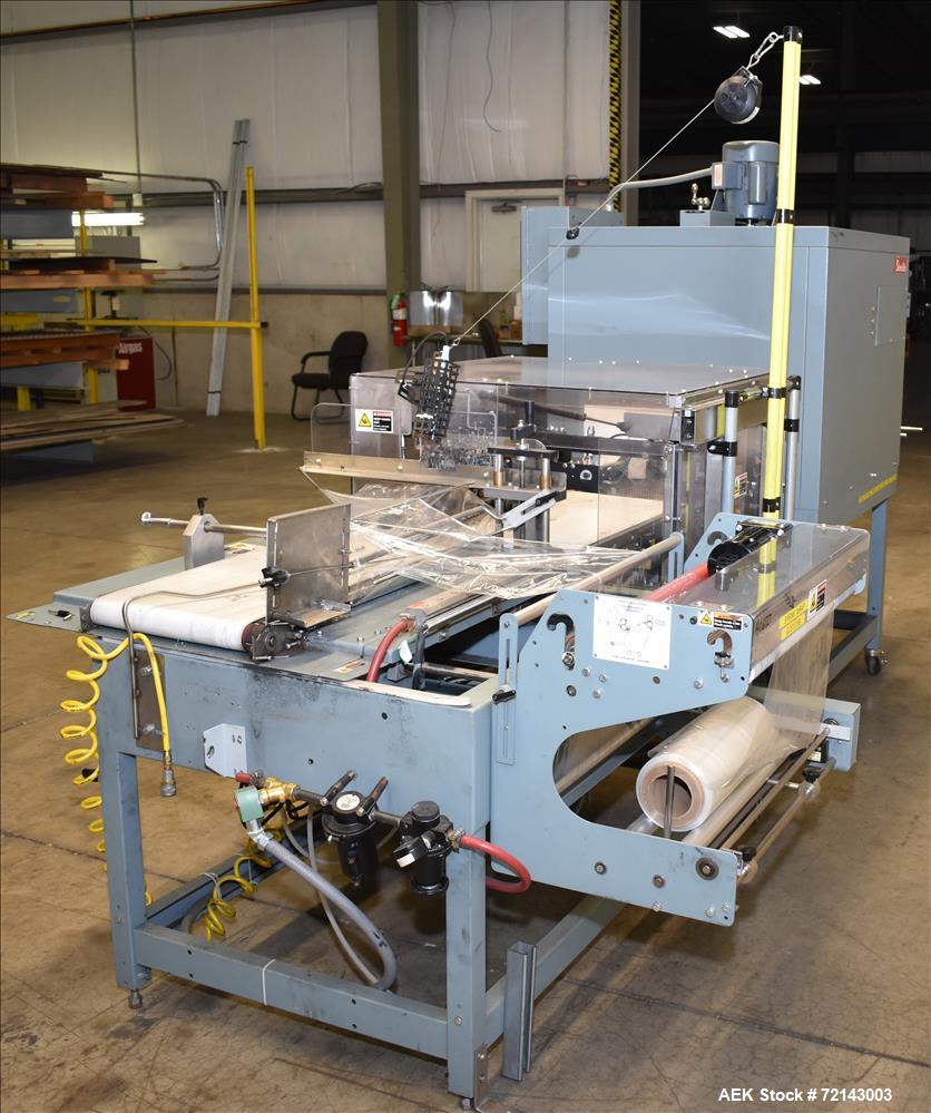 Used- Shanklin Model A26 Automatic Shrink Wrapper with T7XL Shrink Tunnel