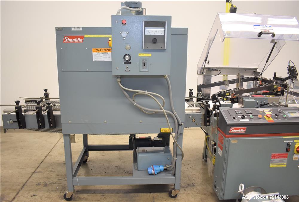 Used Shanklin Model A26 Automatic Shrink Wrapper with T7XL Shrink Tunnel