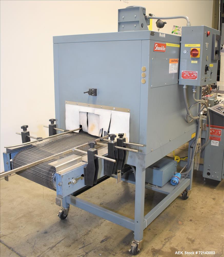 Used Shanklin Model A26 Automatic Shrink Wrapper with T7XL Shrink Tunnel