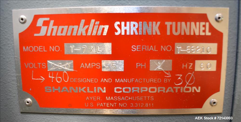 Used- Shanklin Model A26 Automatic Shrink Wrapper with T7XL Shrink Tunnel