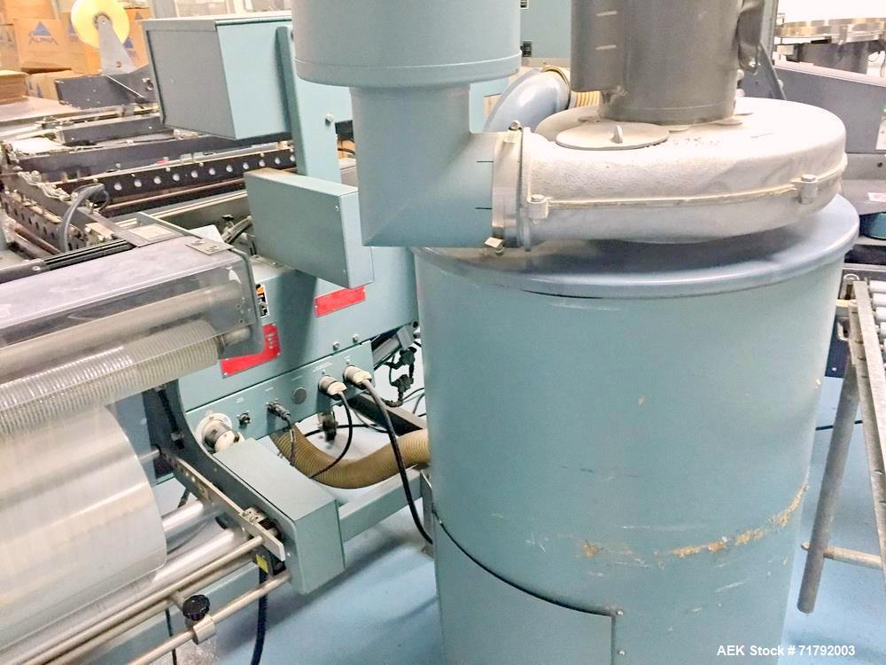 Used Shanklin M-22 Multi-Packer L-Sealer Shrink Wrapper with T6H Tunnel. Package speeds up to 25 bundles per minute (single stroke). Max seal area: 15" w x 24" l, minmum product length: 1.5". Maximum...