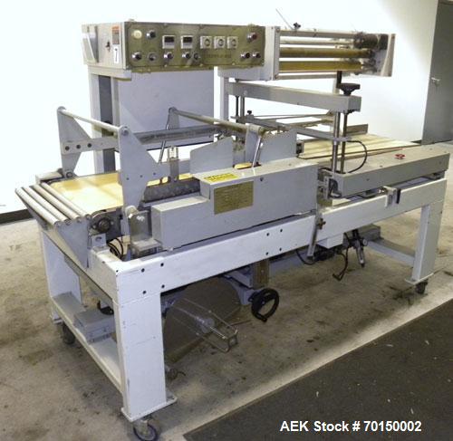 Used Texwrap Automatic L Bar Sealer, Model 3022-NFS-CC-VS4. Capable of speeds up to 45 packages per minute. Has a package size range: (width) 2-3/4" to 20",( length) 4" to 29" (Height) up to 9". Has ...