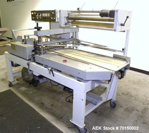 Used Texwrap Automatic L Bar Sealer, Model 3022-NFS-CC-VS4. Capable of speeds up to 45 packages per minute. Has a package size range: (width) 2-3/4" to 20",( length) 4" to 29" (Height) up to 9". Has ...