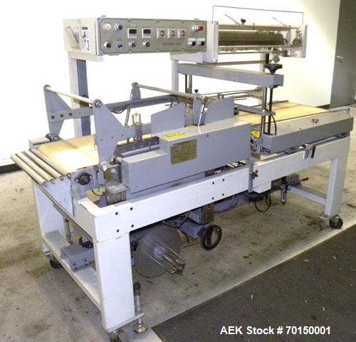 Used Texwrap Automatic L Bar Sealer, Model 3022. Capable of speeds up to 45 packages per minute. Has a package size range: width 2-3/4" to 20", length 4" to 29" and up to 9" high. Has auto infeed, pi...