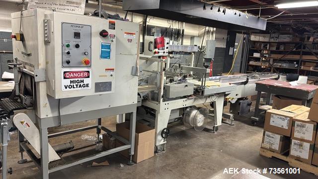 Used Texwrap “Stork” T1322-01 Automatic L-Bar Sealer with T-10 Heat Tunnel | 50 Packages/Min | Shrink Wrapping System | 3/60/240V