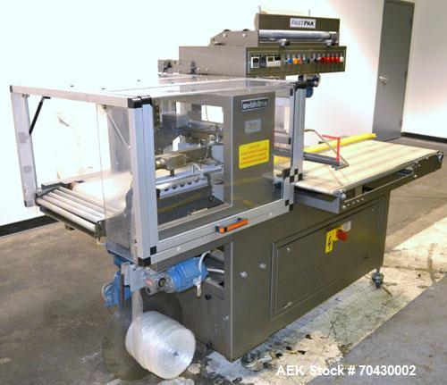 Used Weldotron FastPak 1022 Automatic L-Bar Sealer. Capable of speeds up to 25 packages per minute. Has a package size range:  minimum 4" long x 3" wide x 1/4" high up to 24" long x 20" wide x 6" hig...