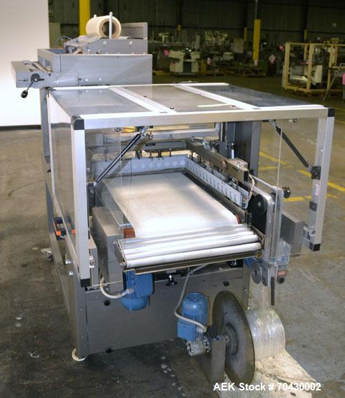 Used Weldotron FastPak 1022 Automatic L-Bar Sealer. Capable of speeds up to 25 packages per minute. Has a package size range:  minimum 4" long x 3" wide x 1/4" high up to 24" long x 20" wide x 6" hig...