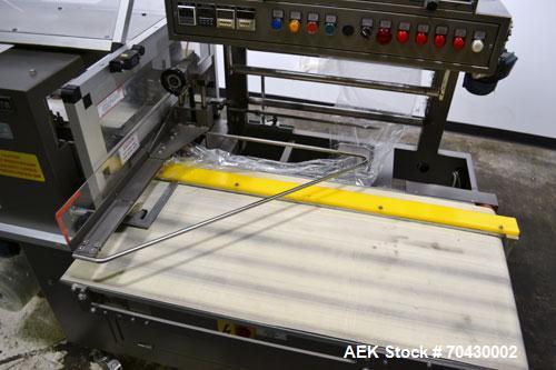 Used Weldotron FastPak 1022 Automatic L-Bar Sealer. Capable of speeds up to 25 packages per minute. Has a package size range:  minimum 4" long x 3" wide x 1/4" high up to 24" long x 20" wide x 6" hig...