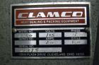 Used Clamco Automatic L-Bar Sealer, Model 6650. Can perform at speeds of up to 35 packages per minute. 6600 Series shrink wrappers feature a seal area of 18