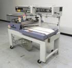 Used Conflex Model E-250 HS Automatic L Bar Sealer and Shrink Wrapper. The model E-250 HS is capable of speeds up to 35 packages per minute. Seal bar is 17