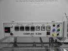 Used Conflex Model E-250 HS Automatic L Bar Sealer and Shrink Wrapper. The model E-250 HS is capable of speeds up to 35 packages per minute. Seal bar is 17