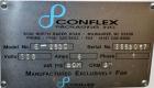 Used Conflex Model E-250C Automatic L Bar Sealer and Shrink Wrapper. Capable of speeds up to 35 packages per minute. Seal bar is 16