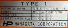 Used Hanagata Model HP-10Z Automatic L-Bar Sealer