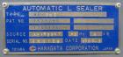 Used Arpac Hanagata Model HP-30Z Automatic L Bar Sealer