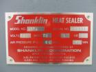 Used Shanklin Model A27A Automatic L Bar Sealer