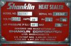 Unused- Shanklin Automatic L Bar Sealer, Model A27A. Capable of speeds up to 35 packages per minute. Has package size range: length 4