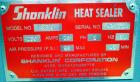Used Shanklin Model A27A Automatic L Bar Sealer
