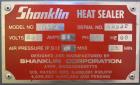 Used Shanklin Automatic L Bar Sealer. Model A27A