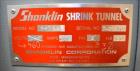 Used- Shanklin Model A26 Automatic Shrink Wrapper with T7XL Shrink Tunnel