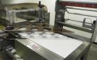 Used Weldotron 5962 Stainless Steel Automatic L-bar Sealer capable of speeds up to 25 packages per minute. Has an 18