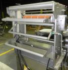 Used Weldotron 5962 Stainless Steel Automatic L-bar Sealer capable of speeds up to 25 packages per minute. Has an 18