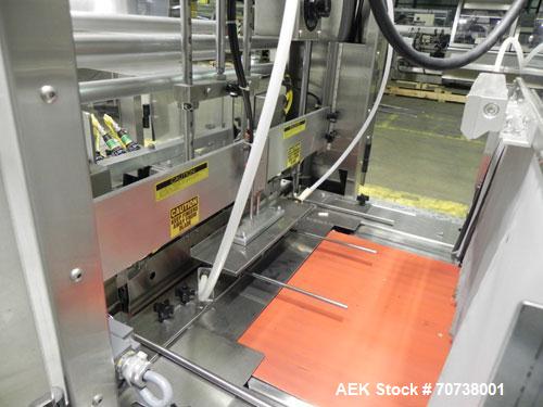 Used API Model DuraTech 2000-S-PH Pharmaceutical Shrink Bundler. Machine is capable of speeds up to 100 bottles/packages per minute (depending on pattern and size). Can handle containers up to 8" (he...