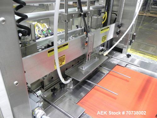 Used API Model DuraTech 2000-S-PH Pharmaceutical Shrink Bundler. Machine is capable of speeds up to 100 bottles/packages per minute (depending on pattern and size). Equipped with 20"seal bar for max ...
