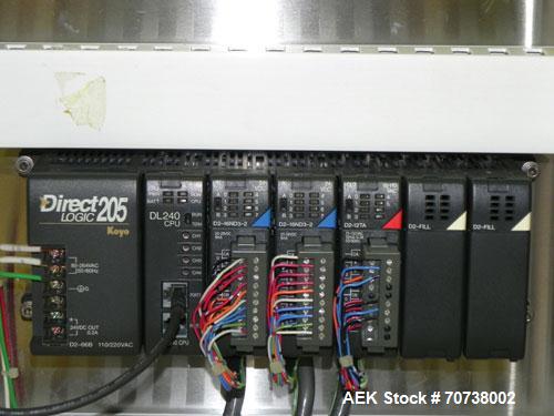 Used API Model DuraTech 2000-S-PH Pharmaceutical Shrink Bundler. Machine is capable of speeds up to 100 bottles/packages per minute (depending on pattern and size). Equipped with 20"seal bar for max ...