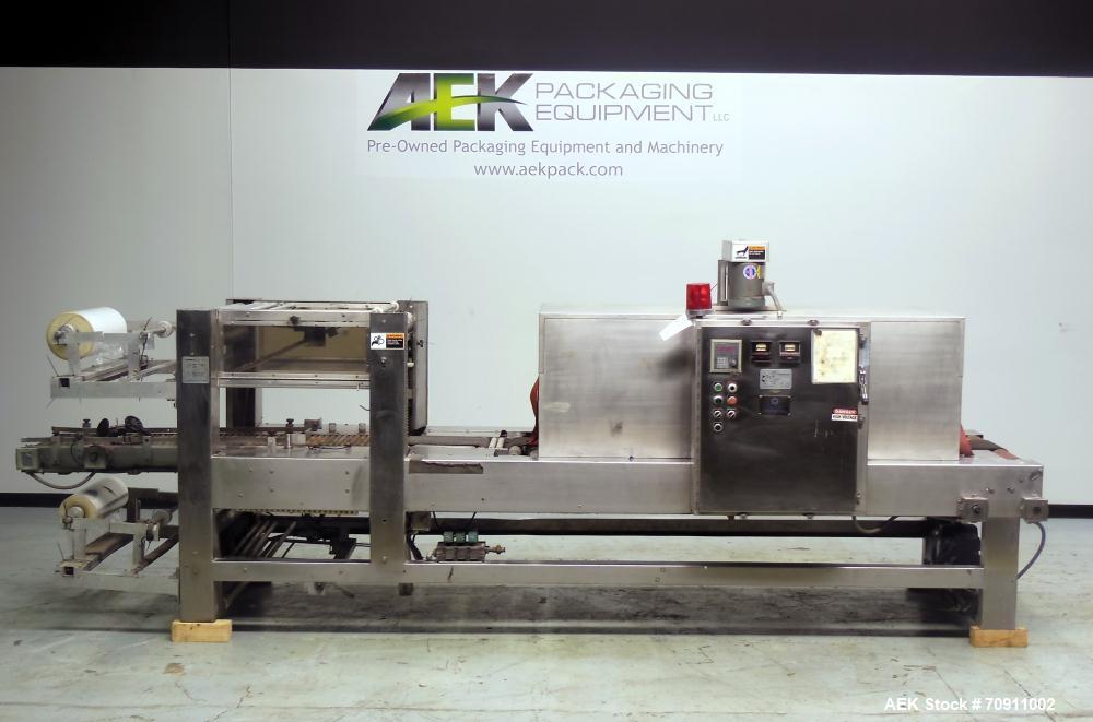 Used Arpac Model 105-28TWSS Automatic Stainless Steel Tray Wrapper
