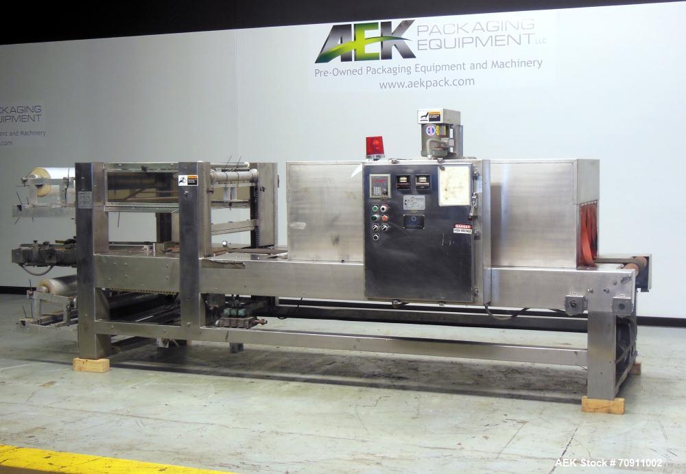Used Arpac Model 105-28TWSS Automatic Stainless Steel Tray Wrapper