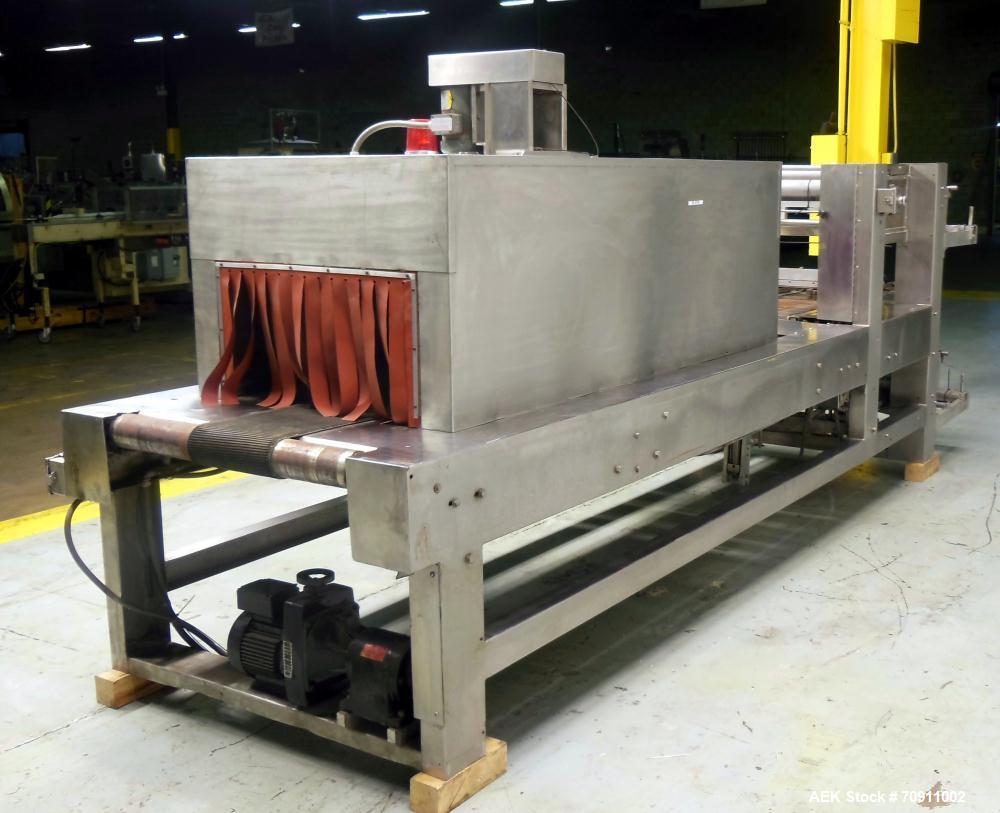 Used Arpac Model 105-28TWSS Automatic Stainless Steel Tray Wrapper